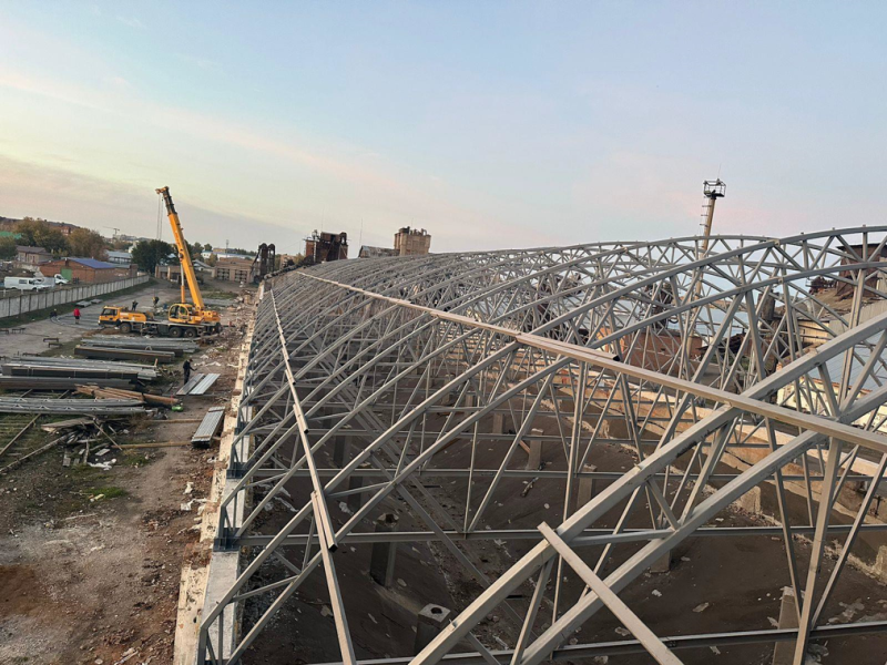 Реконструкция кровли из металлокаркаса