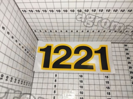 Наклейка 4 цифры «1221» 218х78 мм